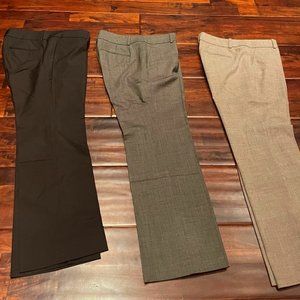 Ann Taylor trousers straight fit, size 8P, 3 pack special